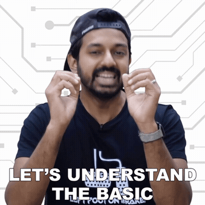 Man In Black Shirt Saying Let's Understand The Basic GIF