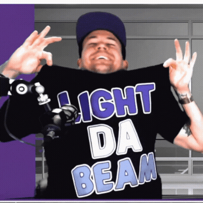 Man In Black Shirt Saying Light Da Beam GIF