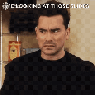 Man In Black Shirt Saying Me Looking At Slides GIF
