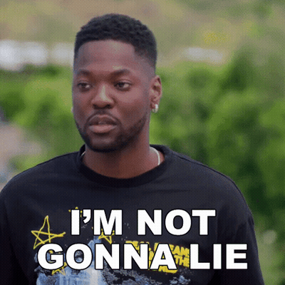Man In Black Shirt Saying Not Gonna Lie GIF