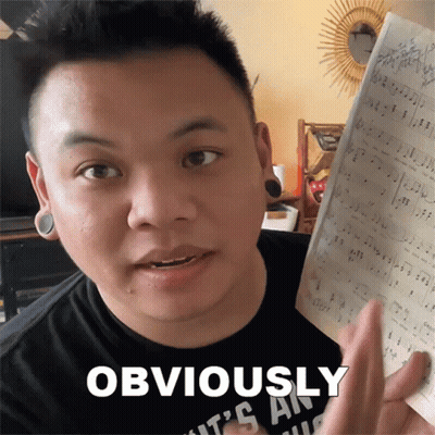 Man In Black Shirt Saying Obviously GIF