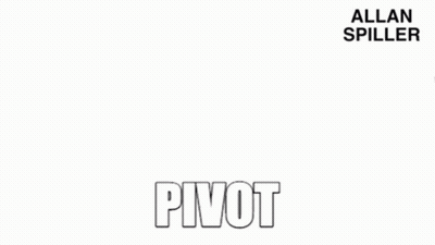 Man In Black Shirt Saying Pivot Hustle GIF