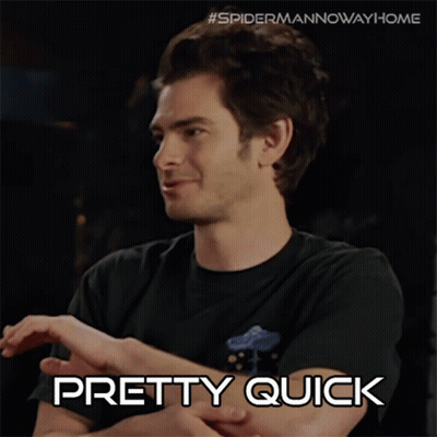 Man In Black Shirt Saying Pretty Quick GIF