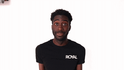 Man In Black Shirt Saying Royal GIF