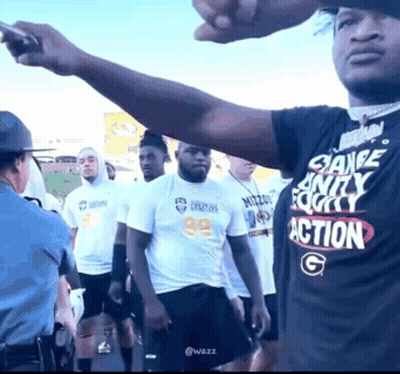 Man In Black Shirt Saying Save Anity Forty Action GIF