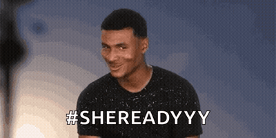 Man In Black Shirt Saying Shereadyyy GIF