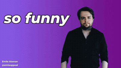 Man In Black Shirt Saying So Funny GIF