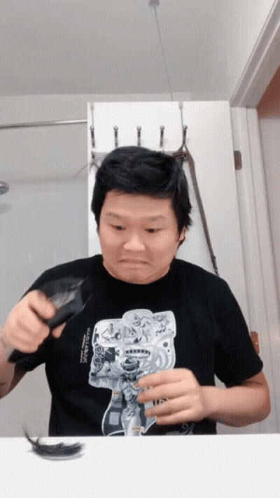 Man In Black Shirt Saying Spongebob GIF