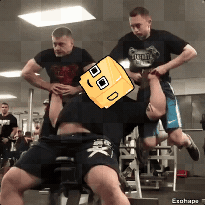 Man In Black Shirt Saying Strength Lifting Weights GIF