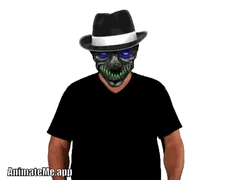 Man In Black Shirt Saying Thank You Sticker