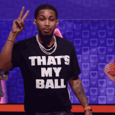 Man In Black Shirt Saying That's My Ball GIF