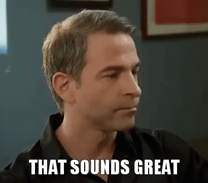 Man In Black Shirt Saying That Sounds Great GIF