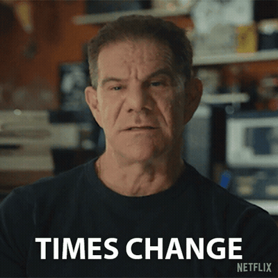 Man In Black Shirt Saying Times Change Netflix GIF