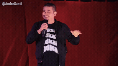 Man In Black Shirt Saying Vodka GIF