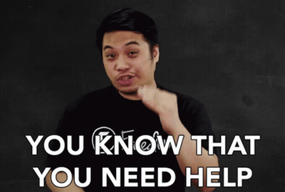 Man In Black Shirt Saying You Know That You Need Help GIF