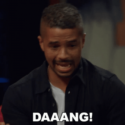 Man In Black Shirt Says Daaang GIF