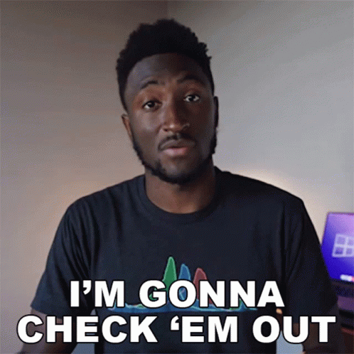 Man In Black Shirt Says I'm Gonna Check 'Em Out GIF