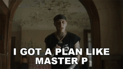 Man In Black Shirt Says Plan Like Master P GIF