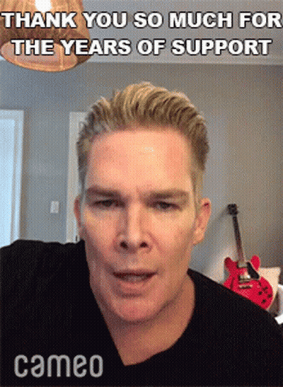 Man In Black Shirt Says Thank You So Much For The Years Of Support GIF