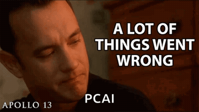 Man In Black Shirt Says Things Went Wrong PCAI GIF