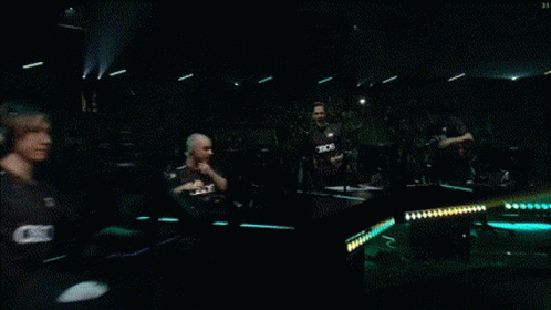 Man In Black Shirt Shaking Hands GIF