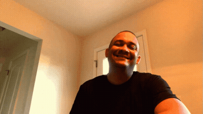 Man In Black Shirt Smiling GIF