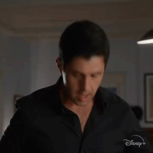 Man In Black Shirt Standing GIF