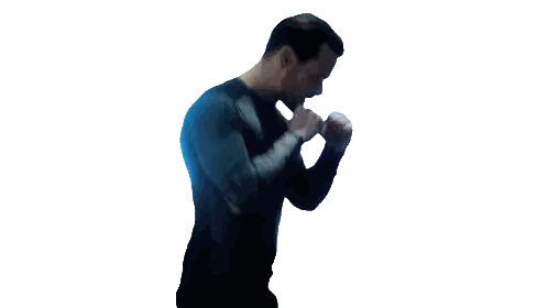 Man In Black Shirt Sticker