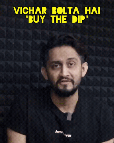 Man In Black Shirt Vichar Bolta Hai Buy The Dip GIF