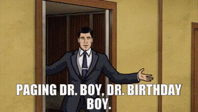 Man In Black Shirt Waving GIF