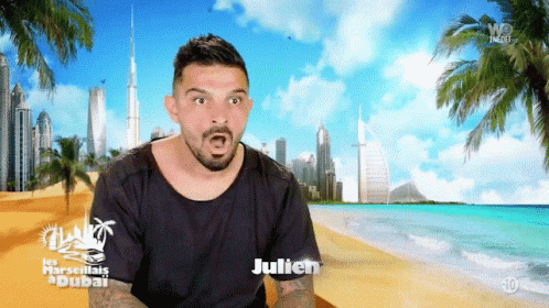 Man In Black Shirt With Julien GIF