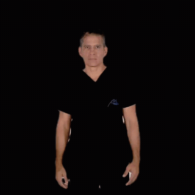 Man In Black Shirt With Letter M GIF