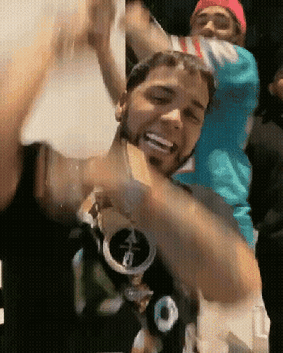 Man In Black Shirt With Letter O GIF