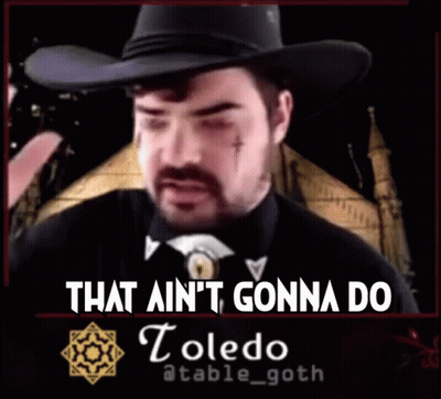 Man In Black Shirt With Name Toledo GIF