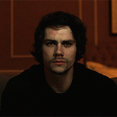 Man In Black Shirt With Police Patch GIF