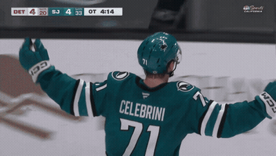 Man In Black Shirt With SAP Sharks Logos GIF