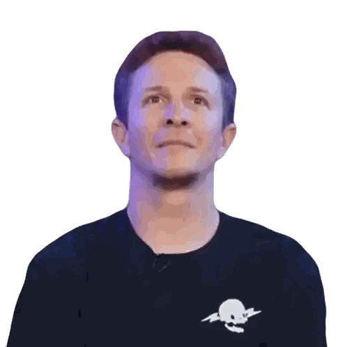 Man In Black Shirt With Skull Sticker