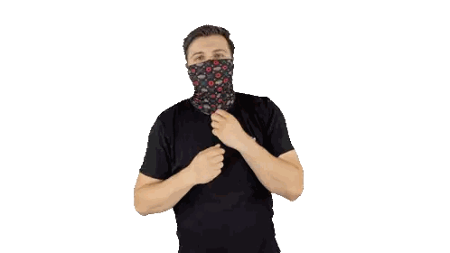 Man In Black Shirt With Stealth Sticker