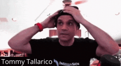 Man In Black Shirt With Tommy Tallarico GIF