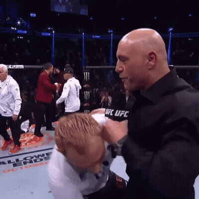 Man In Black Shirt With UFC GIF