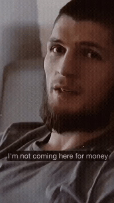 Man In Black Shirt With UFC On Back GIF