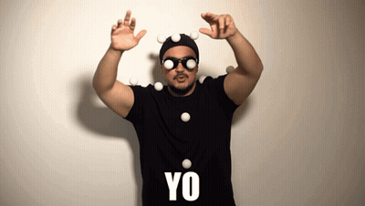 Man In Black Shirt With Yo GIF