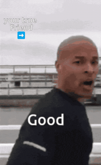 Man In Black Shirt With Your True Friend GIF