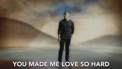 Man In Black Shirt You Made Me Love So Hard GIF