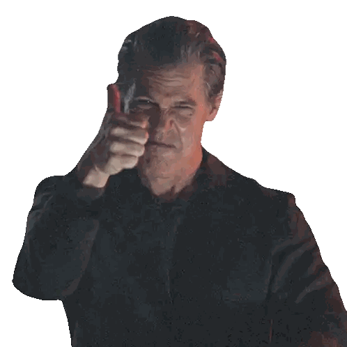 Man In Black Suit Pointing Sticker