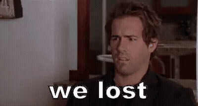 Man In Black Suit Saying We Lost GIF
