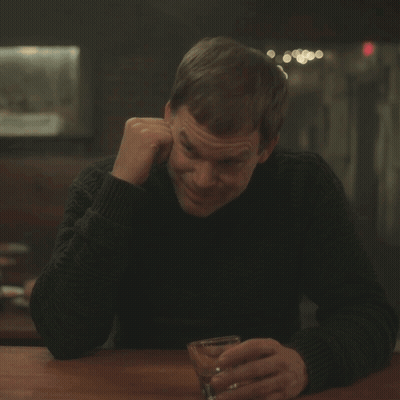Man In Black Sweater Holding Whiskey Saying Yeah Okay GIF