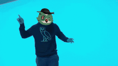 Man in Black Sweater With Owl