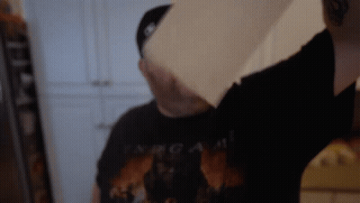 Man In Black T-Shirt Saying Nirvana GIF