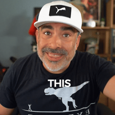 Man In Black T-Shirt Saying This GIF